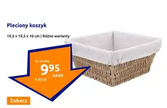 Action Pleciony koszyk 19,5 x 19,5 x 10 cm oferta