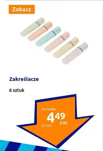 Action Zakreślacze 6 szt. oferta