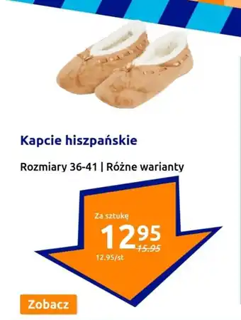 Action Kapcie hiszpańskie oferta