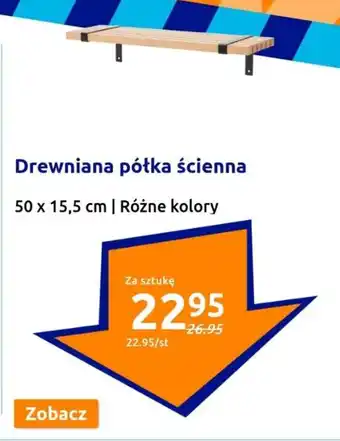 Drewniana półka ścienna