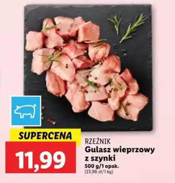 Lidl Gulasz wieprzowy z szynki 500 g/1 opak. oferta