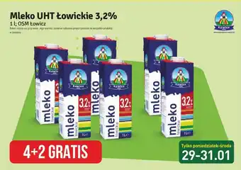 Stokrotka Mleko UHT Łowickie 3,2% 1 l oferta