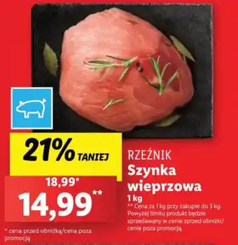 Lidl Szynka wieprzowa 1 kg oferta