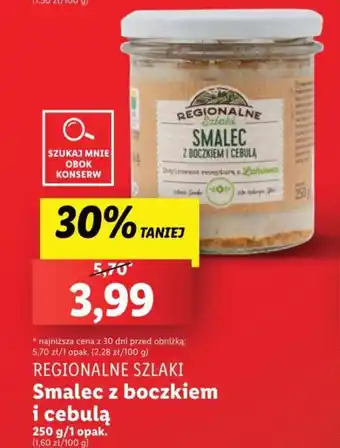 Lidl Smalec z boczkiem i cebulą 250 g/1 opak. oferta