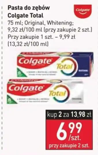 Stokrotka Pasta do zębów Colgate Total 75,; oferta