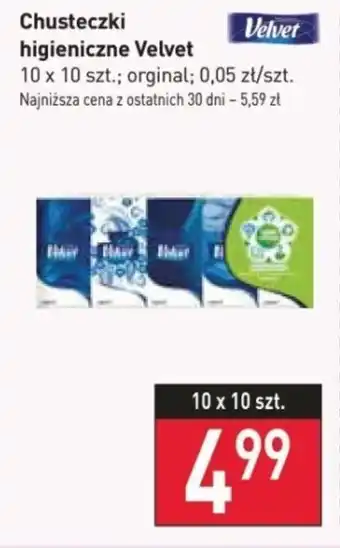 Stokrotka Chusteczki higieniczne Velvet 10x10szt. oferta