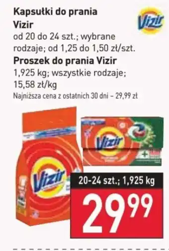 Stokrotka Kapsułki do prania Vizir 20-24szt./Proszek do prania Vizir 1,925kg oferta
