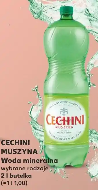 Kaufland CECHINI MUSZYNA Woda mineralna 2l oferta