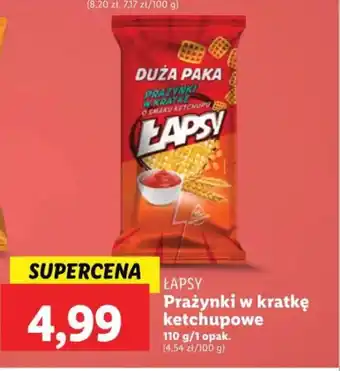 Lidl Prażynki w kratkę ketchupowe 110 g oferta