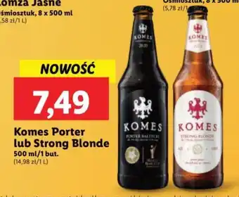Lidl Komes Porter lub Strong Blonde 500 ml oferta