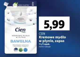 Lidl Kremowe mydło w płynie, zapas 1 l oferta