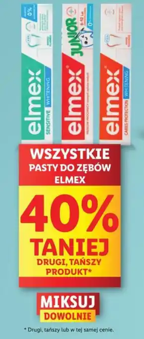 Lidl WSZYSTKIE PASTY DO ZĘBÓW ELMEX oferta