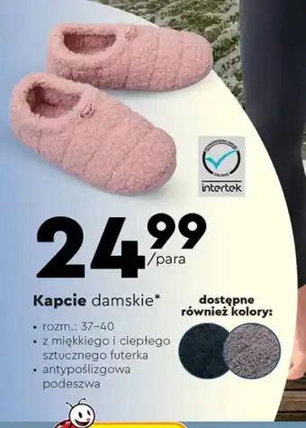 Biedronka Kapcie Intertek oferta