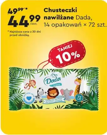 Biedronka Chusteczki Dada oferta
