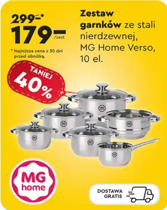 Biedronka Zestaw garnków Home oferta