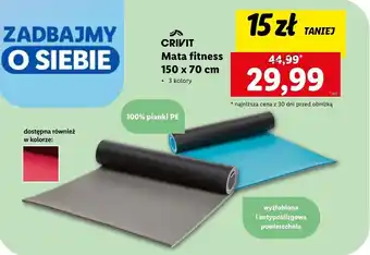 Lidl Mata do ćwiczeń Crivit oferta