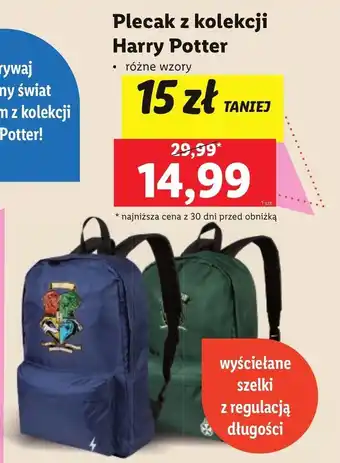 Lidl Plecak Harry Potter oferta