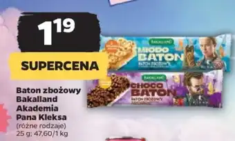 Netto Baton zbożowy Bakalland Akademia Pana Kleksa 25 g oferta