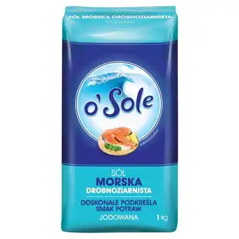 Stokrotka o'Sole Sól morska drobnoziarnista jodowana 1 kg oferta
