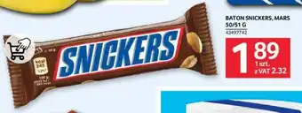 Selgros BATON SNICKERS, MARS 50/51 G oferta