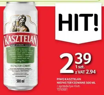 Selgros PIWO KASZTELAN NIEPASTERYZOWANE 500 ML oferta