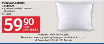 Selgros PODUSZKA CARBON 70 x 80 CM oferta