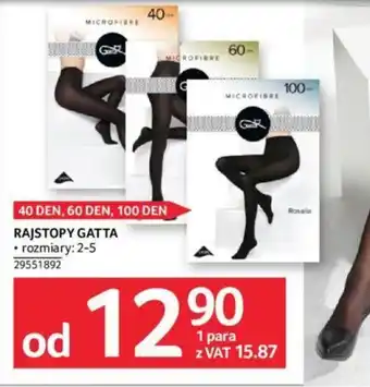 Selgros RAJSTOPY GATTA oferta