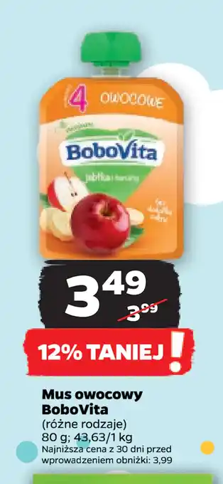 Netto Mus owocowy BoboVita oferta