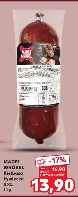 Kaufland MADEJ WRÓBEL Kiełbasa żywiecka XXL 1 kg oferta