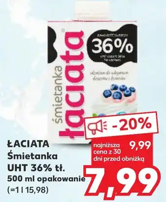 Kaufland ŁACIATA Śmietanka UHT 36% tł. 500 ml oferta