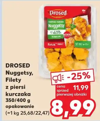 Kaufland DROSED Nuggetsy, Filety z piersi kurczaka 350/400 g oferta