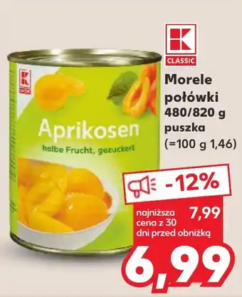Kaufland Morele połówki 480/820 g oferta