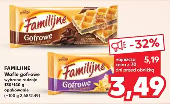 Kaufland FAMILIJNE Wafle gofrowe 130/140 g oferta