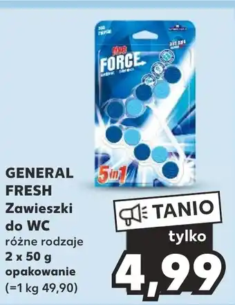 Kaufland GENERAL FRESH Zawieszki do WC 2 x 50 g oferta