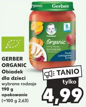 Kaufland GERBER ORGANIC Obiadek dla dzieci 190 g oferta