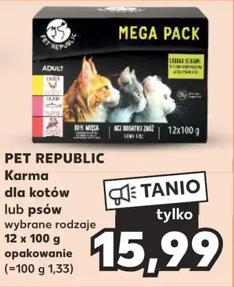 Kaufland PET REPUBLIC Karma dla kotów lub psów 12 x 100 g oferta