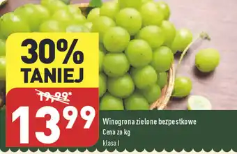 ALDI Winogrona zielone bezpestkowe oferta