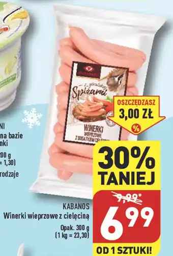 ALDI KABANOS WINERKI WIEPRZOWE 300 g oferta
