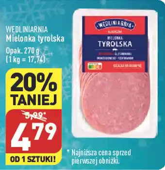 ALDI WEDLINIARNIA Mielonka tyrolska 270 g oferta