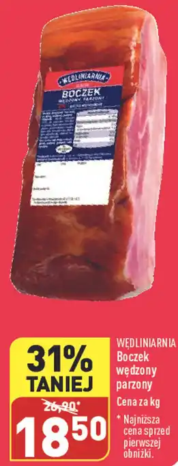 ALDI WĘDLINIARNIA Boczek wędzony oferta