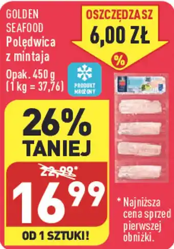 ALDI GOLDEN SEAFOOD Polędwica z mintaja oferta