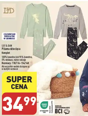 ALDI LILY & DAN Piżama dziecięca oferta