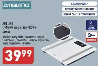 AMBIANO Cyfrowa waga łazienkowa Sztuka