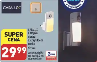 ALDI CASALUX lampka nocna z czujnikiem oferta