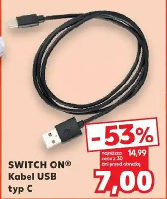 Kaufland SWITCH ON Kabel USB typ C oferta