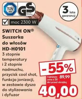 Kaufland SWITCH ON Suszarka do włosów HD-H0101 oferta