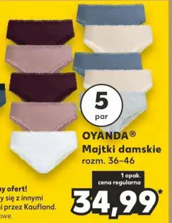 Kaufland OYANDA Majtki damskie 5 par oferta
