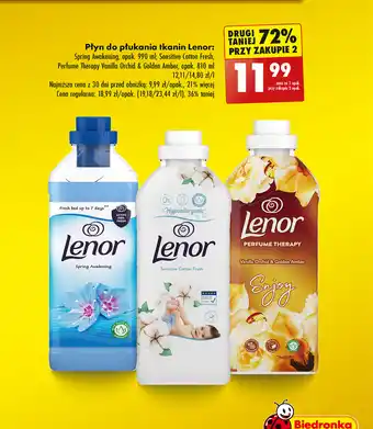 Biedronka Płyn do płukania tkanin Lenor 990 ml oferta