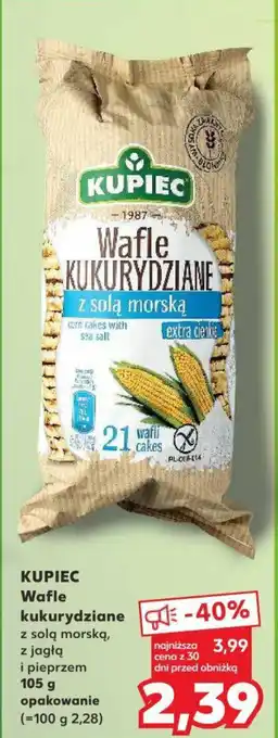 Kaufland KUPIEC Wafle kukurydziane 105 g oferta