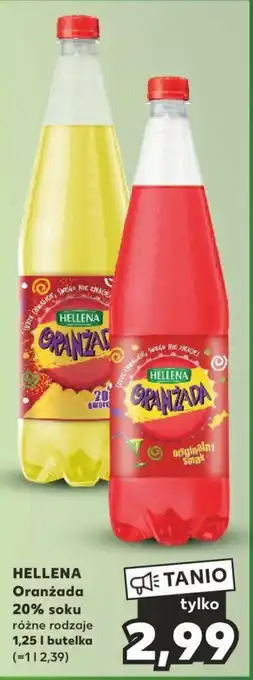 Kaufland HELLENA Oranżada 20% soku 1,25 l oferta
